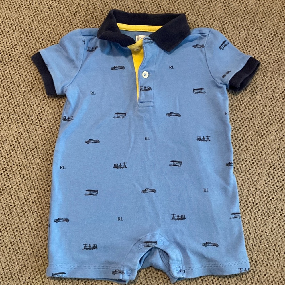 COPY - Ralph Lauren polo one piece outfit, 9 months.